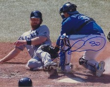 DIONER NAVARRO SIGNED TORONTO BLUE JAYS 8X10 PHOTO