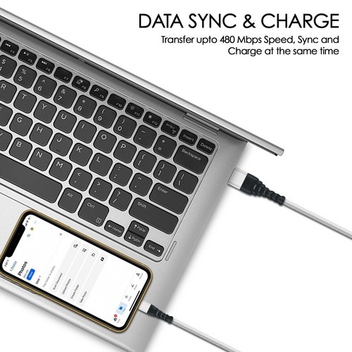 USB Type C to Type C Cable USB C Fast Charger Lead For iPhone 15 Plus Pro Max - Picture 4 of 13