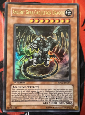 Yu-Gi-Oh! TCG Ancient Gear Gadjiltron Dragon Structure Deck SD10-EN001 1st  Ed | eBay