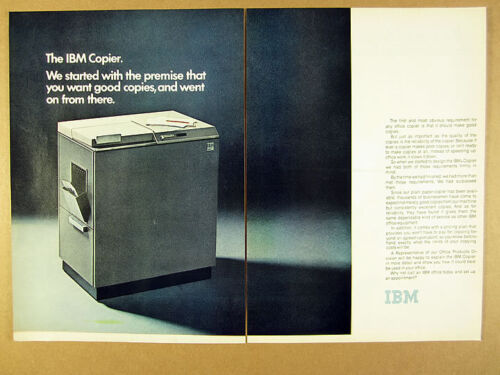 1972 The IBM Copier office copy machine photo vintage print Ad - Picture 1 of 1