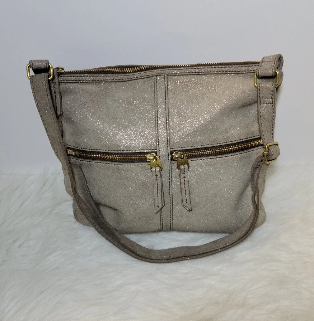 Gray suede crossbody bag cheap