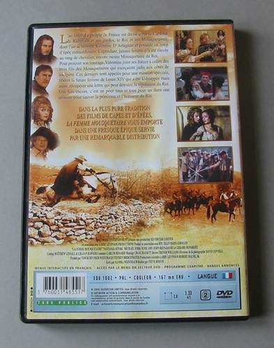 DVD LA FEMME MOUSQUETAIRE - Nastassja KINSKI / Michael YORK / Gérard DEPARDIEU - Picture 2 of 2