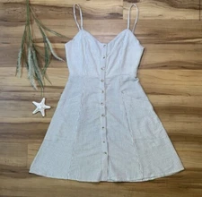 Grade & Gather Women’s Striped Button Dress, Size Small