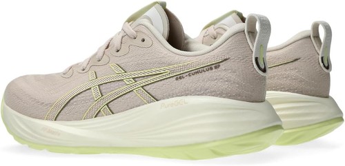 ASICS Women's Running Shoes GEL-CUMULUS 27 1012B772-250 Mineral Beige/Yellow - Picture 2 of 7