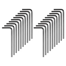 120pcs Hex Key Wrench 2.5mm Metric CR-V L Shaped Hexagon Head Repairing Tool