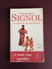 LIVRE DE POCHE ILS REVAIENT DES DIMANCHES CHRISTIAN SIGNOL LIBRO BOOK DOCCASION