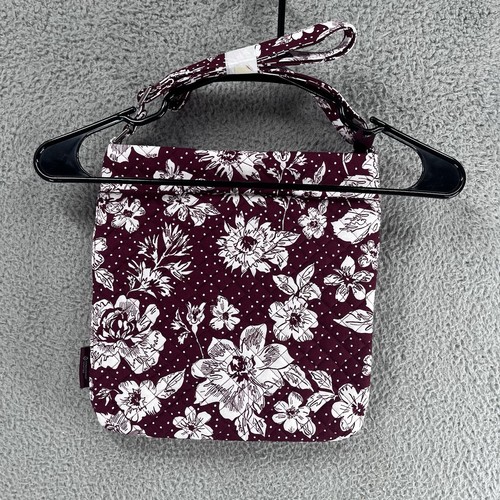 Borsa Vera Bradley Virginia Tech tripla zip tracolla xbody floreale AOP NUOVA CON ETICHETTE - Foto 3 di 11