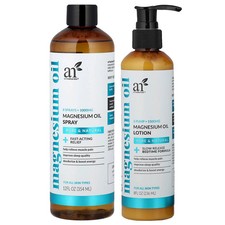 Magnesium Oil Spray  Lotion, 2 Piece Set