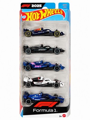 Hot Wheels F1 Formula One 5-Pack 2025 Die-Cast Vehicle