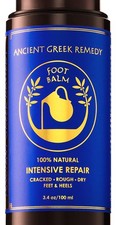 Organic Foot Balm for Dry Cracked Feet and Heels, Made of Almond, Olive, Jojo...