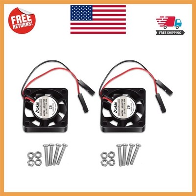 2Pcs 30x30x7mm Raspberry Pi Case Fans - High-Speed Brushless Cooling Solution