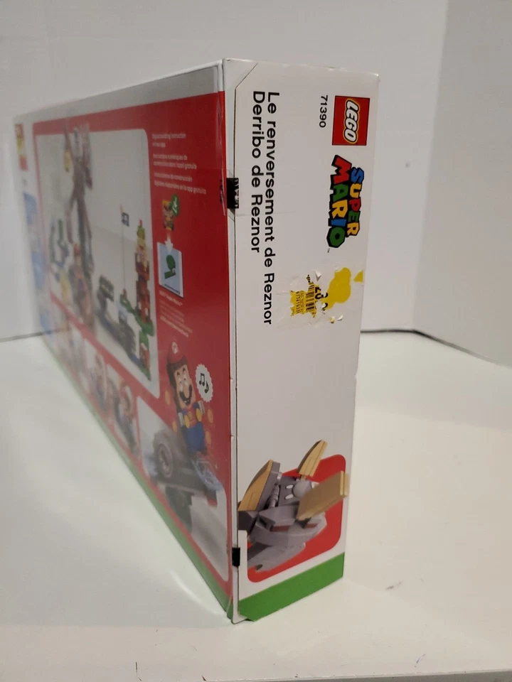 LEGO Super Mario: Reznor Knockdown Expansion (71390) New in Sealed Box! - Image 4 of 4