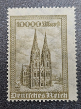 Sello Alemania Reich Colner Dom 10 000 marcos 1923 millas Nº 262 [🇩🇪39558-10]