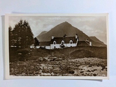 Postkarte 1930er RPPC King House Hotel Glencoe Schottland