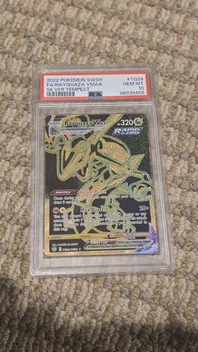 Rayquaza VMAX Secret Rare TG29/TG30 Silver Tempest Full Art Holo PSA 10
