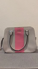 Kate Spade Bennet Street Ryn Pink & Taupe Colorblock Satchel/Crossbody *No Strap