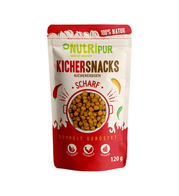 Kichererbsen Snacks Scharf: Kicher Chips - Proteinreich & Ballastoffreich