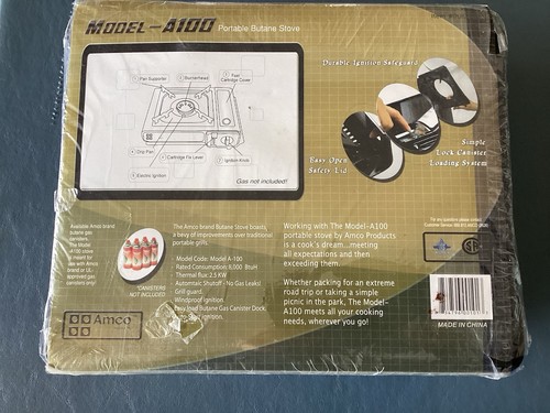 Amco tragbarer A100 1-flammiger Herd - seien Sie vorbereitet! Anfahrt und Tasche inklusive - Neu - Bild 2 von 2