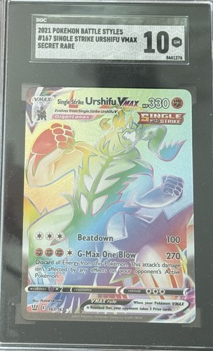 Single Strike Urshifu VMAX graded SGC 10 for sale on eBay