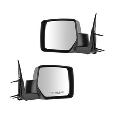 Mirror Power Black Textured Left  Right 2 Piece for Jeep