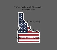 Idaho Sticker Waterproof Decal USA Flag American State United States Gift NEW