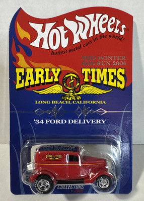 Hot Wheels RLC Early Times '34 Ford Delivery Red 1904/5000  Mid Winter Rod Run