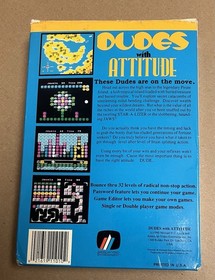 DUDES WITH ATTITUDE Game complete with Box & Manual Nintendo NES