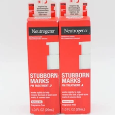 2 Pack Neutrogena Stubborn Marks PM Treatment - 1oz. Each - Fragrance Free