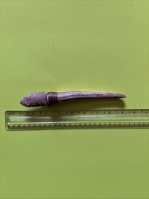 Handmaid Deer Antler Flint Arrowhead Knife