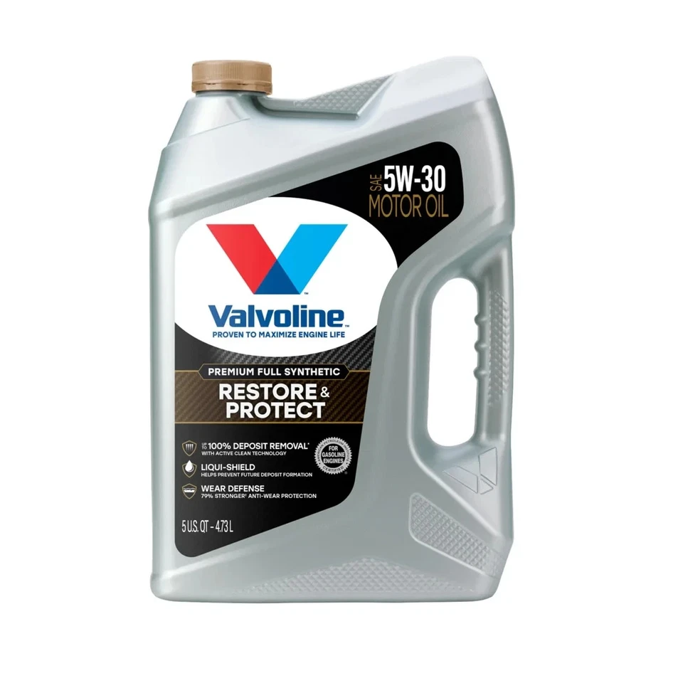 2 Packs Valvoline Restore & Protect Full Synthetic 5W-30 Motor Oil 5 QT - Image 2 of 4