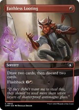 Faithless Looting (Borderless) - Near Mint MTG Commander Masters