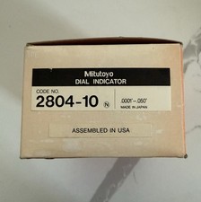 Mitutoyo 2804-10 Dial Indicator .0001" Graduation, 0-.050" Range