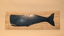 Wall Whale Decor Hanging Rustic Nautical Whale Decor Beach Home Decor Tin Wood