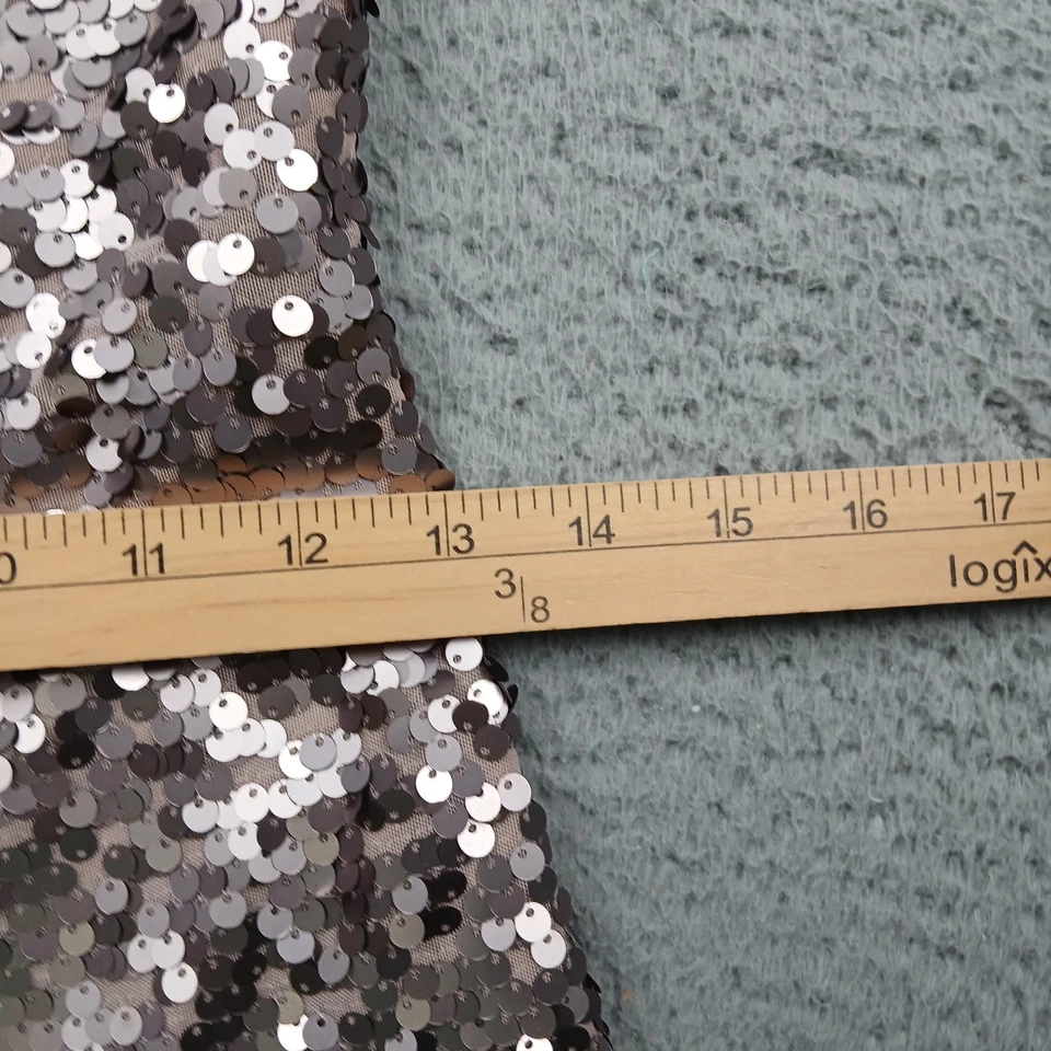 Pullover BCBGMaxazria Top Mujer Lentejuelas Medianas Manga Larga Foto 3 de 4