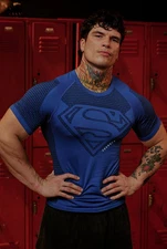 YOUNGLA Superm@n Compression Tees, 5 Colors Size S-2XL