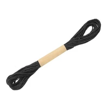 Natural Jute Twine String, 0.08 Inch x 33 ft Jute Rope for Crafts, Black
