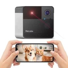 Petcube Play 2 Wi-Fi Pet Camera with Laser Toy for Cats & Dogs: Indoor Camera
