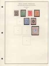 drbobstamps Kenya/Uganda & Tanganyika 1921-1952 collection on album pages