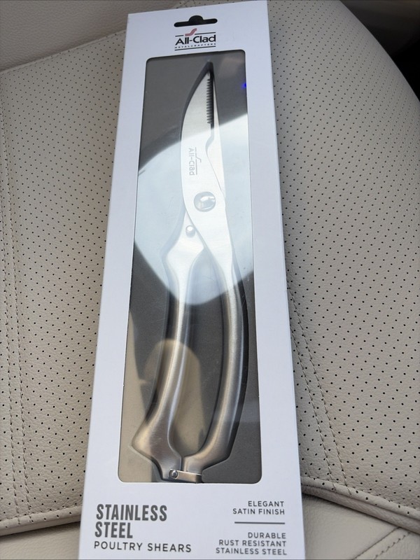 NEW IN BOX ALL-CLAD STAINLESS STEEL POULTRY SHEARS