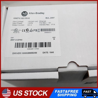 AB 2097-V33PR5 Kinetix 300 EtherNet/IP Indexing Servo Drive US Free Tax