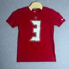 Nike Men's Red Tampa Bay Buccaneers Winston #3 Athletic Cut T-Shirt Size Small