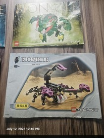 Lot Of 4 Bionicle Lego Instruction Manuals 8562 8563 8564 8548 Manuals Only