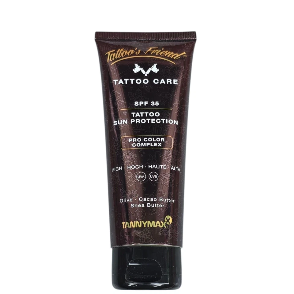 Tannymaxx/Tattoo Friends SPF35 Tattoo Sun Protection 100ml/Sonnencreme/UV-Schutz - Bild 1 von 2
