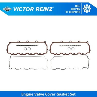 For 03-07 Ford F-550 Super Duty Vlv Cover Gskt Set Upper  Lower Victor Rein