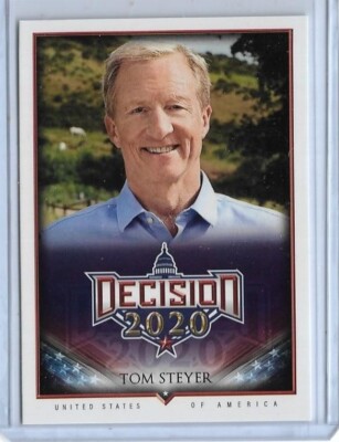 AWESOME 2020 DECISION ~ TOM STEYER CARD #370 ~ NEW YORK ~ MULTIPLES
