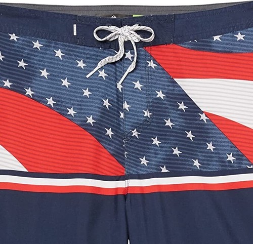 NEW Quicksilver Youth Everyday USA Board Shorts Swim Trunks Size 17 Waist 30 NWT - Picture 3 of 3