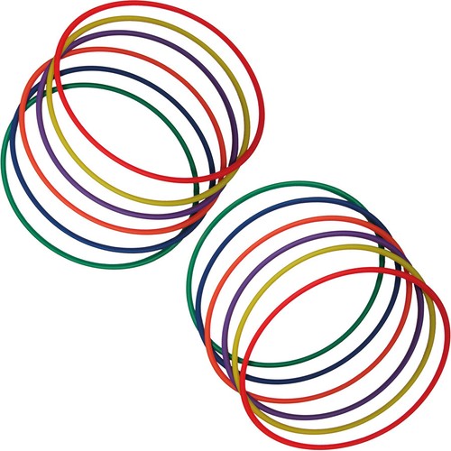 2 x Multicolor Hula Hoops Adults & Kids | Fitness Exercise & Fun | 55cm & 75cm - Picture 2 of 9