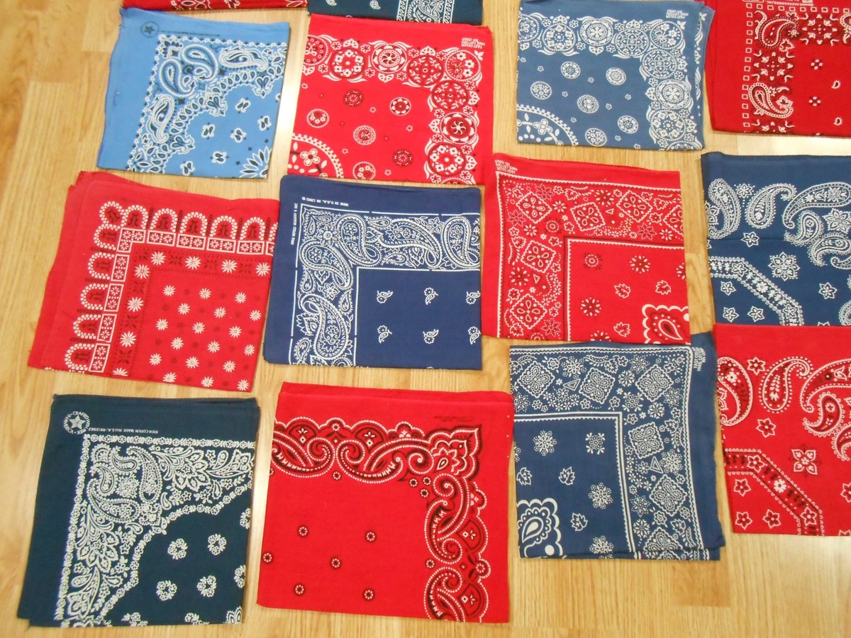 LOT of 30 Vtg Antique elephant COTTON Biker Hanky KERCHIEF  display picture 1