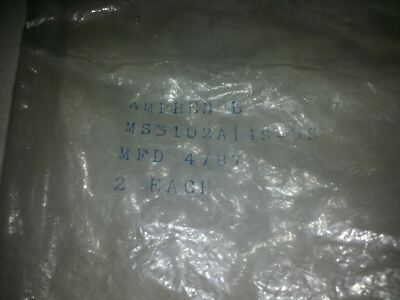 Amphenol MS3102A14S-5S Circular Connector Receptacle 5 Pin Socket Lot of 2 MIL