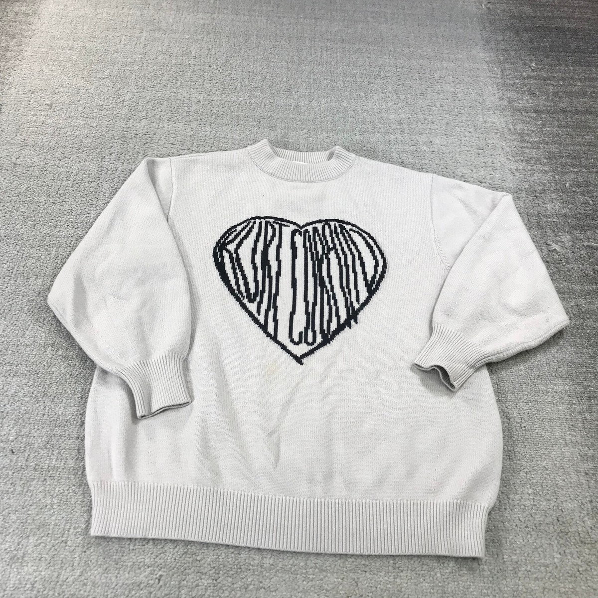 Snidel Sweater Womens One Size Kurt Cobain Heart Pullover Jumper